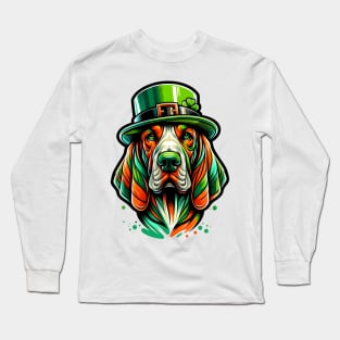 Bracco Italiano Enjoys Saint Patrick's Day Celebration Long Sleeve T-Shirt